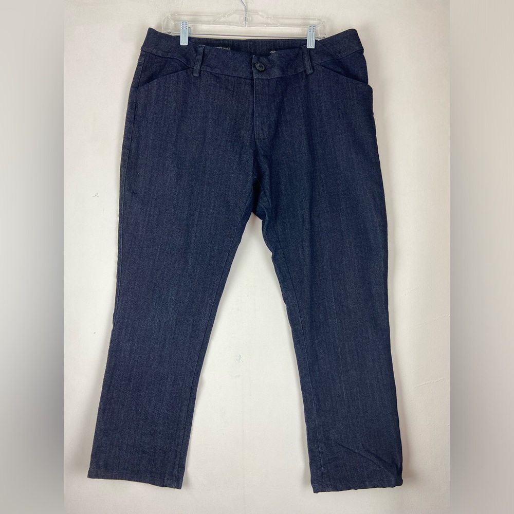Lee Modern Series Curvy Fit Bootcut Dark Wash Denim Jeans Size 18M 36x25 (730)